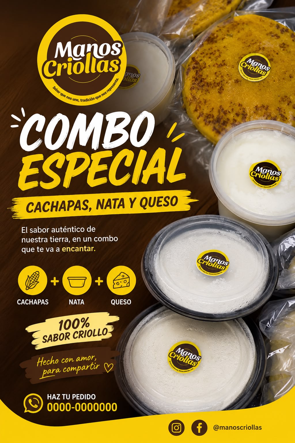Special Cachapas Combo: Sweet Corn, Cheese & Nata | Manos Criollas